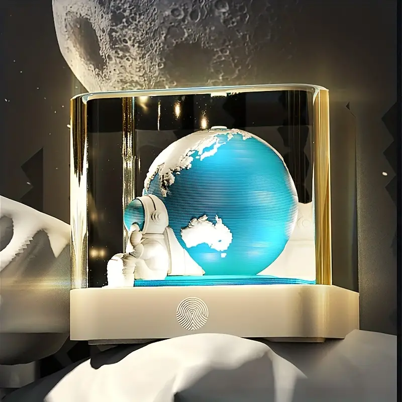 3d Earth Calendar Creative Lighted Desk Calendar Exquisite - Temu