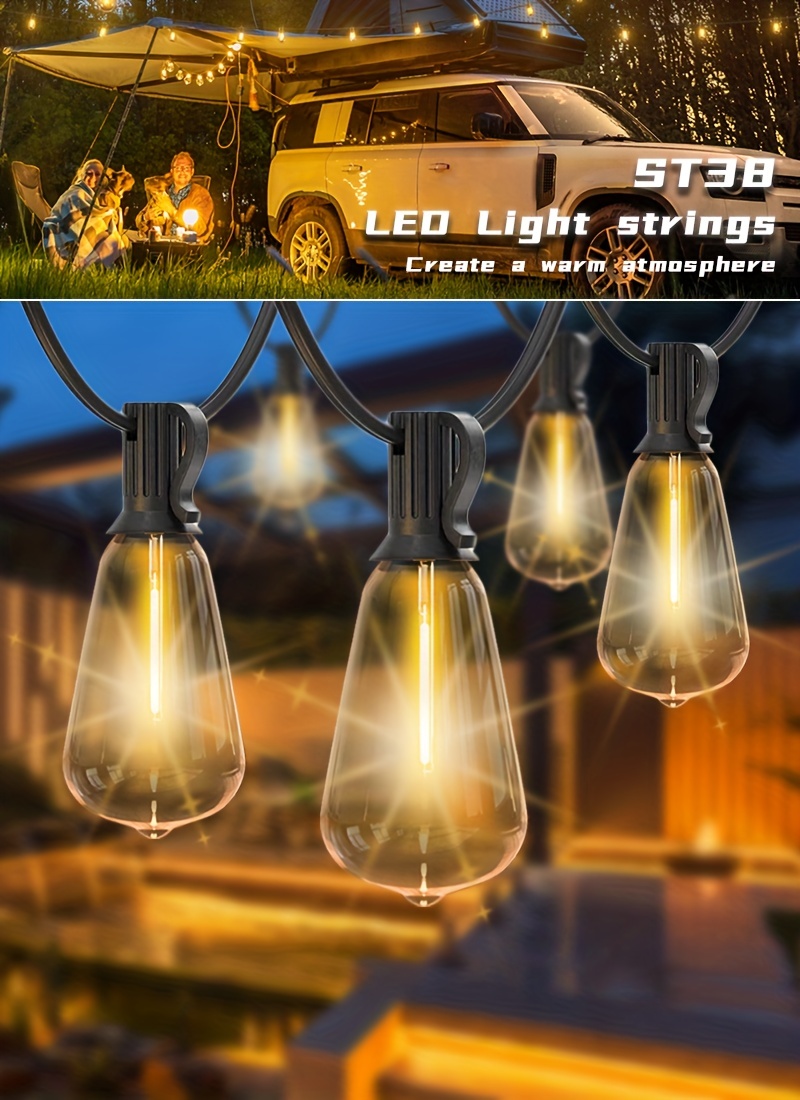 1pc 18FT LED G40 Guirlande Lumineuse Sphérique Lumière - Temu Canada