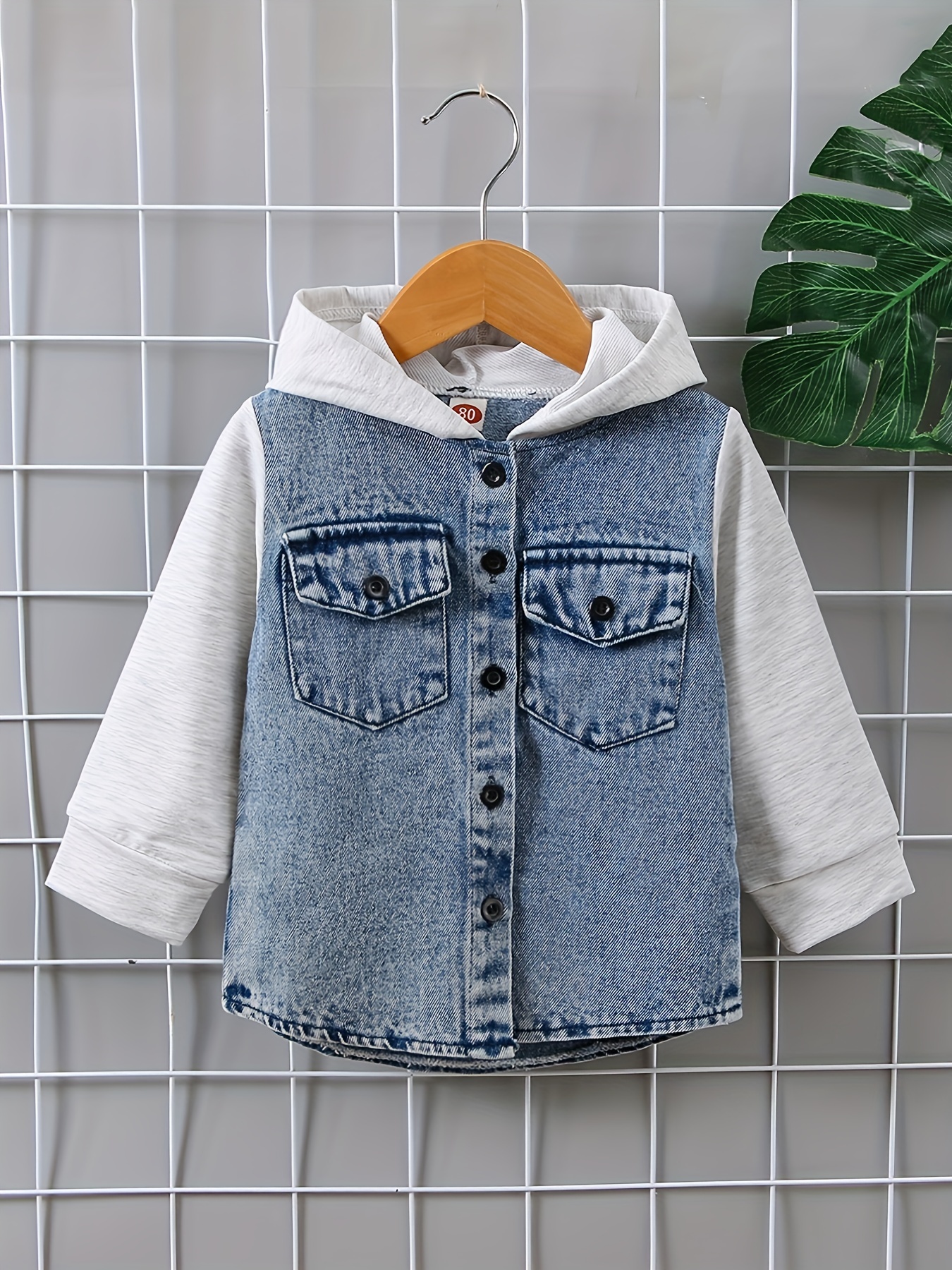 Boys hotsell denim hoodie