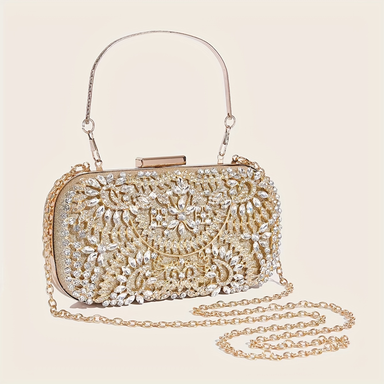 Hollow Out Beaded Evening Bag