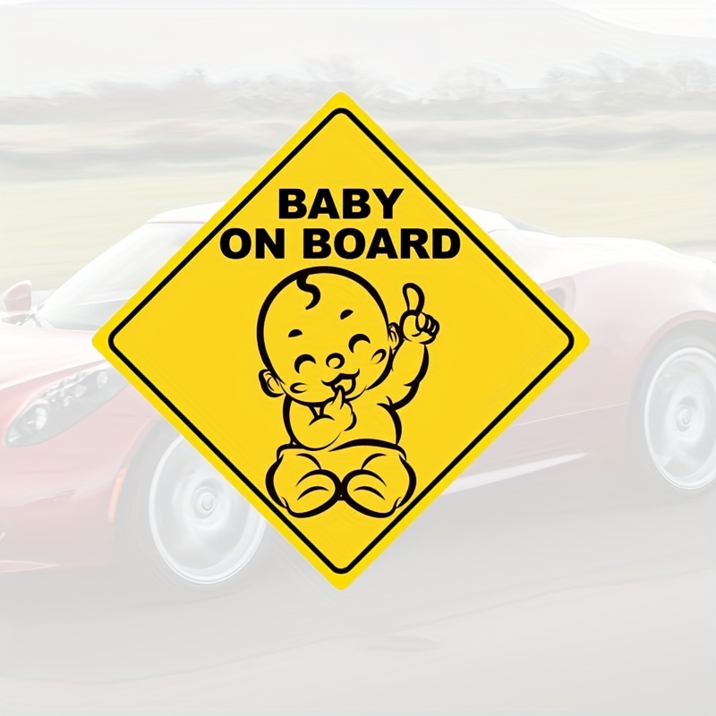 Panneaux d'avertissement de voiture pour bébé à bord, 2 stycken 71db