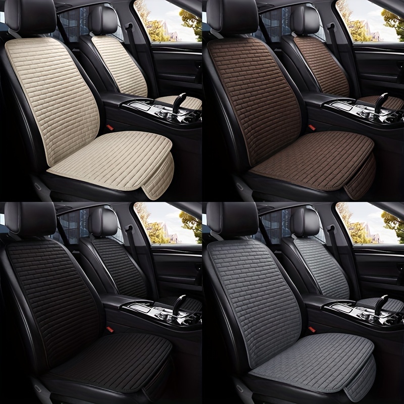 Universal Flax Car Seat Covers Universal Fit Cars Seat - Temu