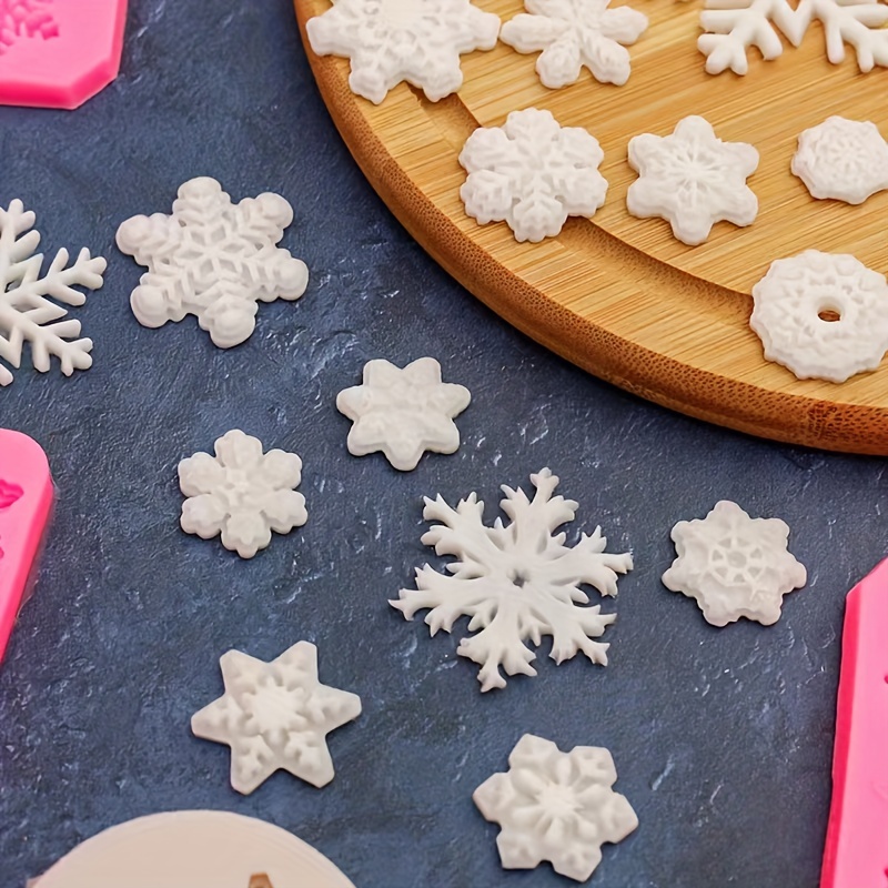 Snowflake Fondant Mold 3d Silicone Mold Candy Mold Chocolate - Temu