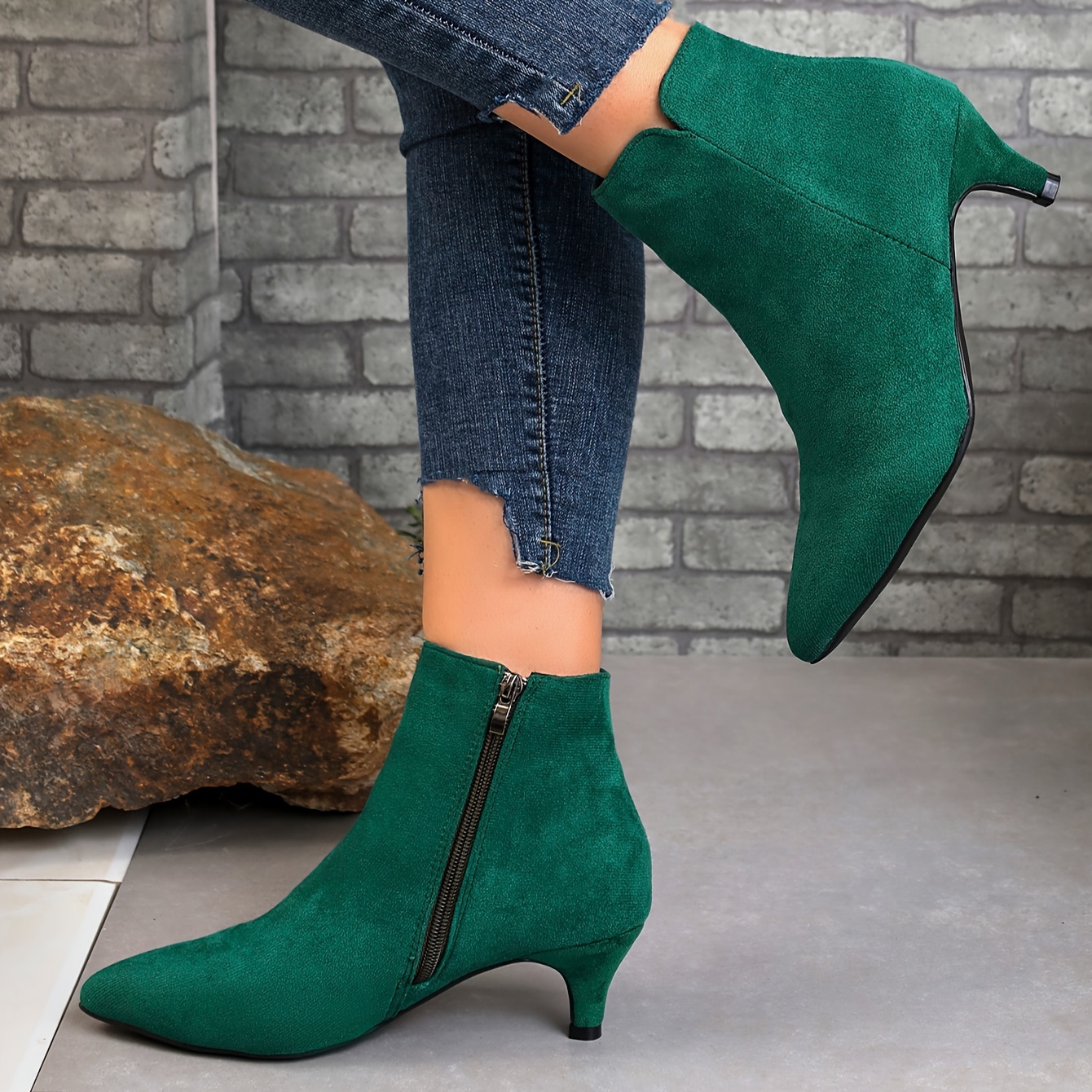 Emerald green outlet ankle boots