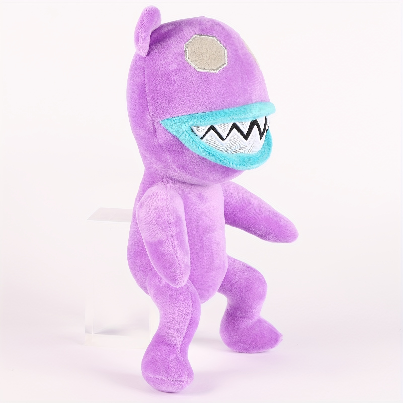 Purple Monster Plush Funny Bared Teeth Plushie Toys, Big Eyes Toys