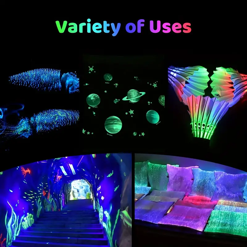 Glow in the dark Paint With 12 Bright Colors Black Light - Temu Germany