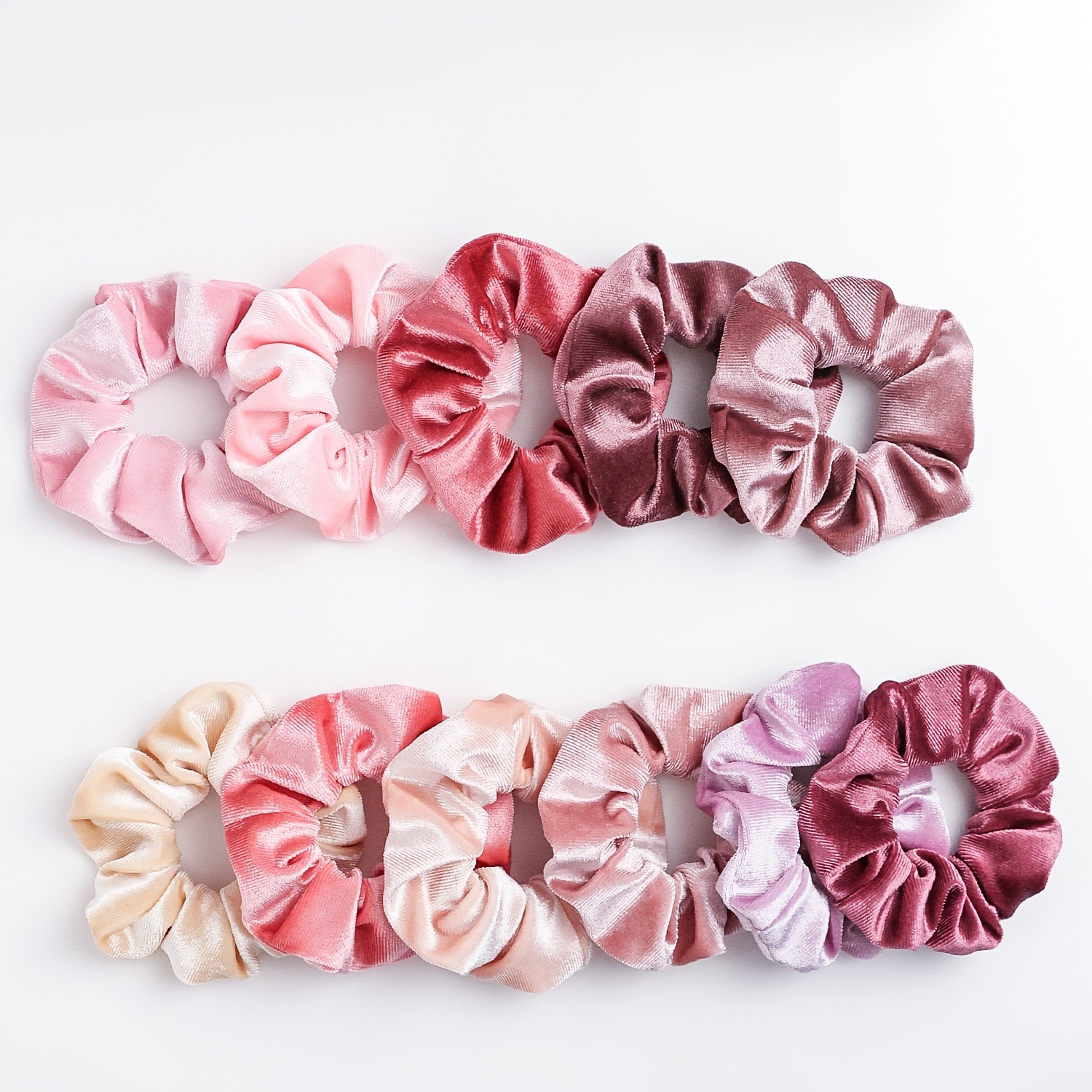 Velvet Scrunchies Solid Color Hair Tie Elastic Hair Bands - Temu
