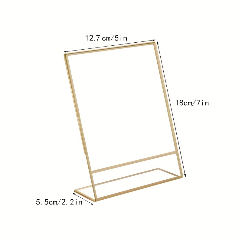 Acrylic Rack Sign Holder, 5.5 x 7