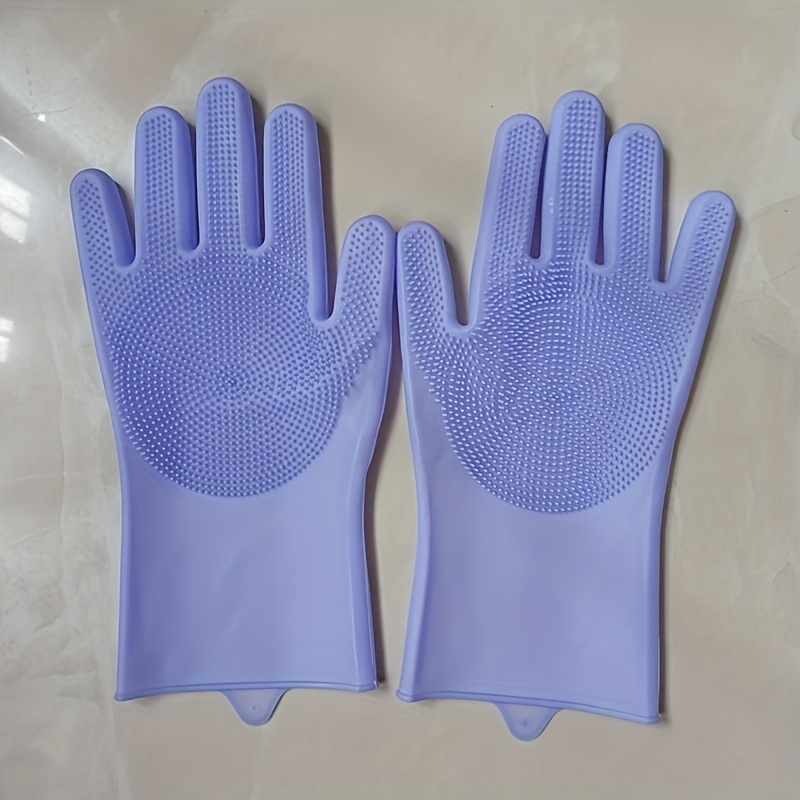 Solidscrub - Guantes mágicos de silicona para fregar platos, guantes para  lavar platos con estropajos, guantes para platos para cocina, lavado de  autos y cuidado de mascotas - 1