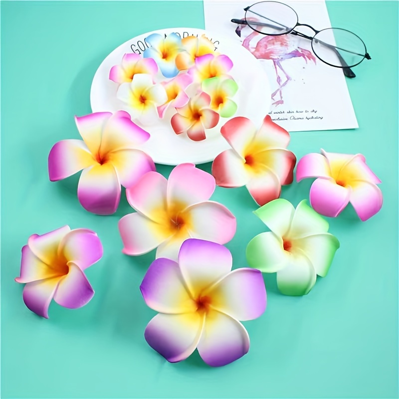 Paquete de 16 collares hawaianos de Leis tropicales, coronas hawaianas de  Luau Hawaii, flores de seda, guirnalda de danza engrosada para fiesta