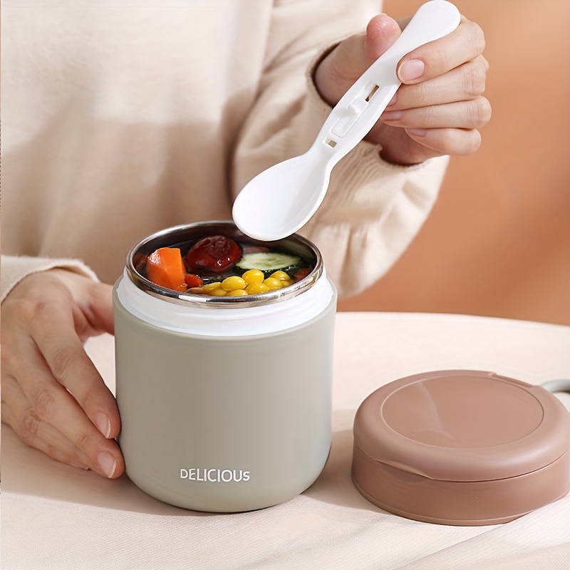 Vacuum Insulated Soup Cup Large Capacity Leakproof Heat And - Temu