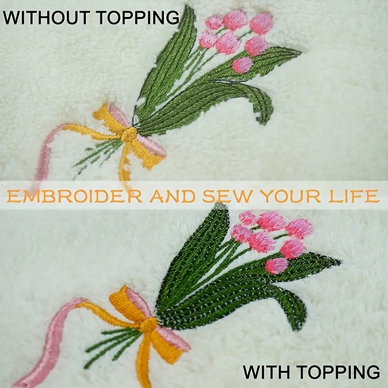 Water Soluble Machine Embroidery Stabilizer Backing Topping - Temu