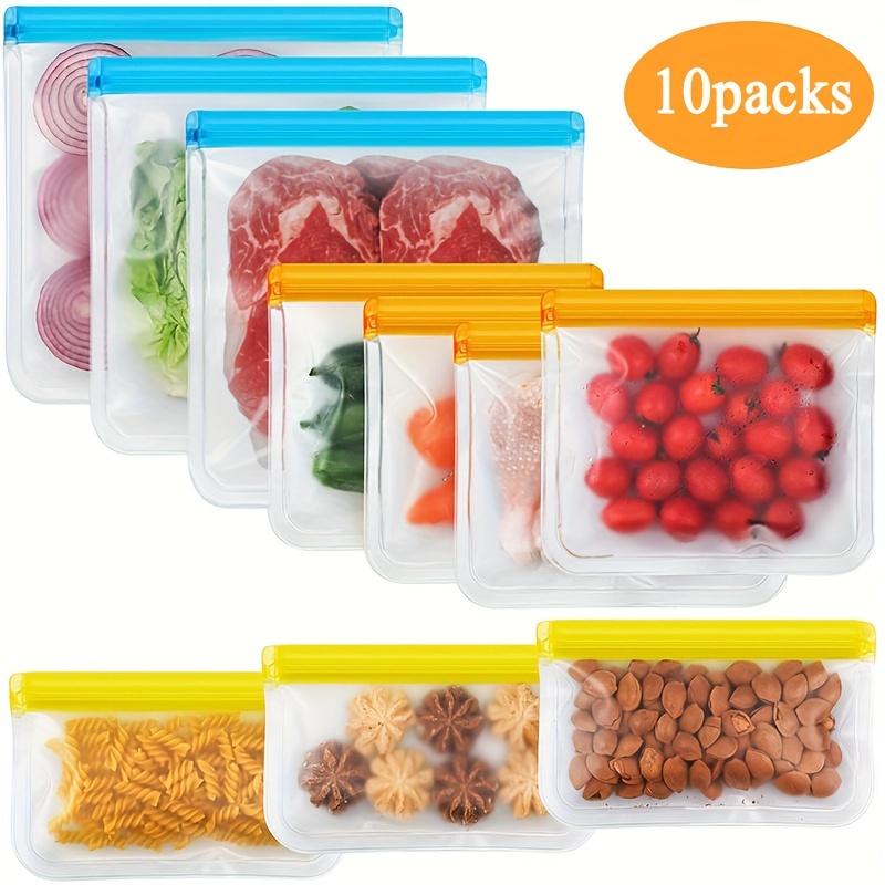 3 Sizes Reusable Food Storage Bags, Snack And Sandwich Bags, Kitchen  Supplies - Temu
