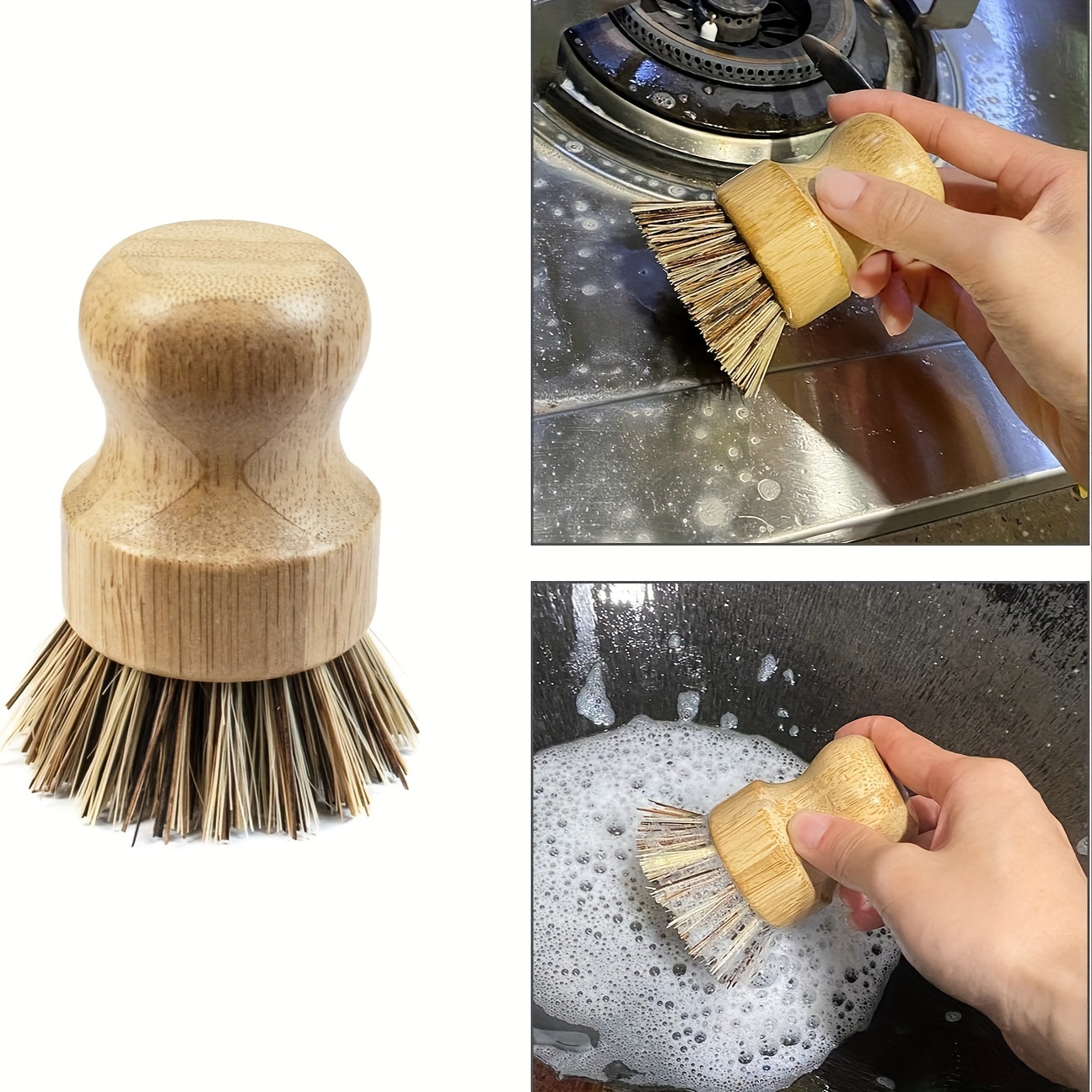 Dish Brush Multifunctional Palm Brush for Dish Kitchen Sink Pot