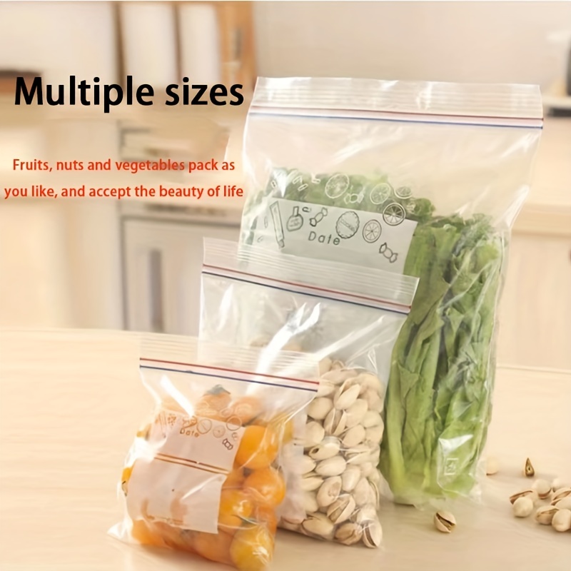large, Medium, Small ) Reusable Food Storage Bags, Extra Thick Reusable Freezer  Bags, Bpa Free, Easy Seal & Leakproof Food Storage Bags For Marinate Food,  Fruits, Sandwich, Snack, Meal Prep, Home Kitchen