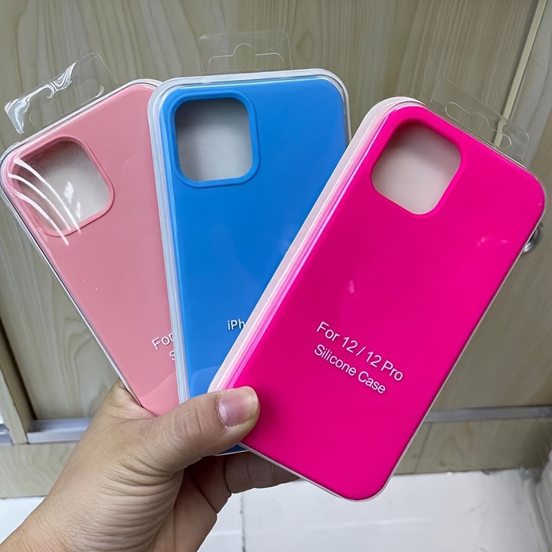 Farbe Original Silikon Full Cover Case Iphone 14 13 12 - Temu Germany