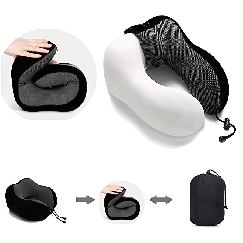 Almohada de viaje Cuello Viscoelástico Cervical Cómodo Avión