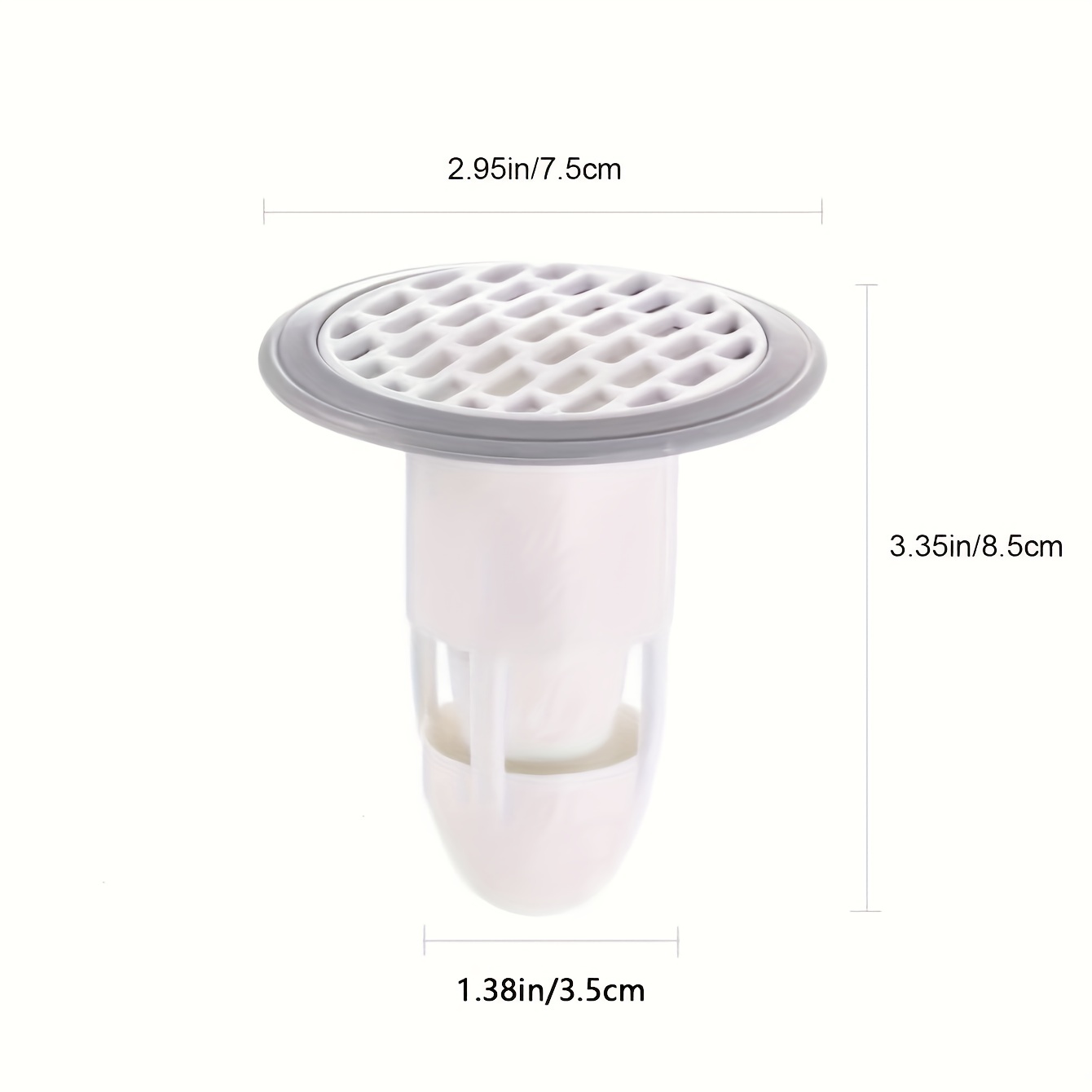 White Plastic Floor Drain Floor Drain Anti odor Device Sewer - Temu