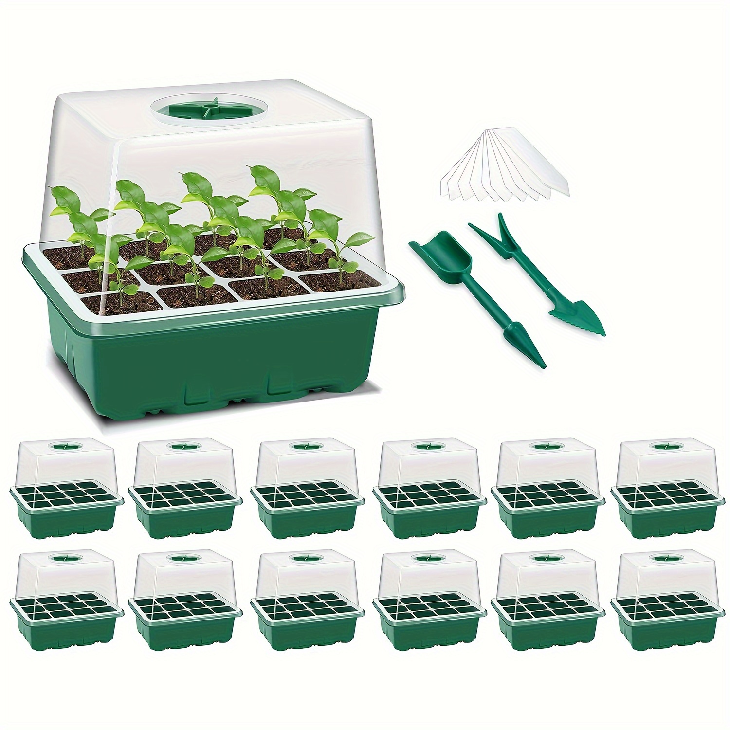 Kit de plateau de démarrage de graines de 80 cellules, kit de démarrage de  semis de semis de dôme d'humidité