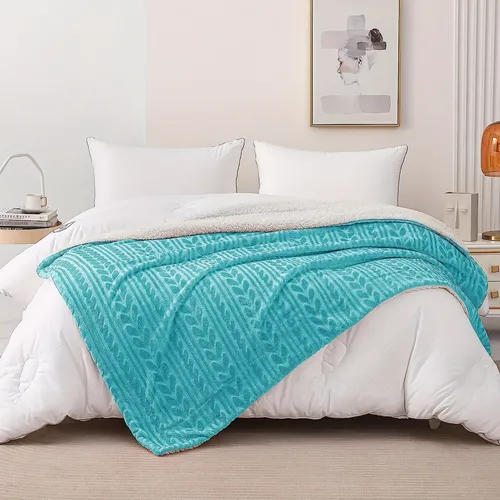 Blue Throw Blankets For Bed - Temu