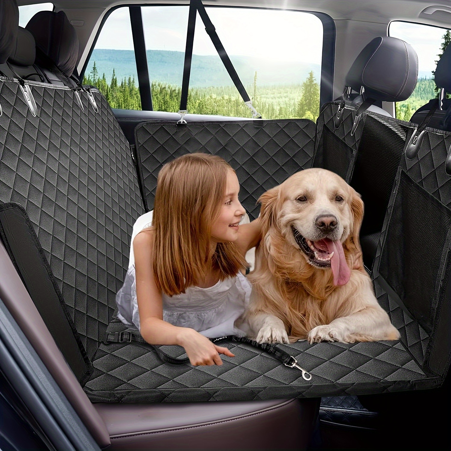 Back Seat Extender Dogs Dog Car Seat Cover Hard Bottom Dog - Temu