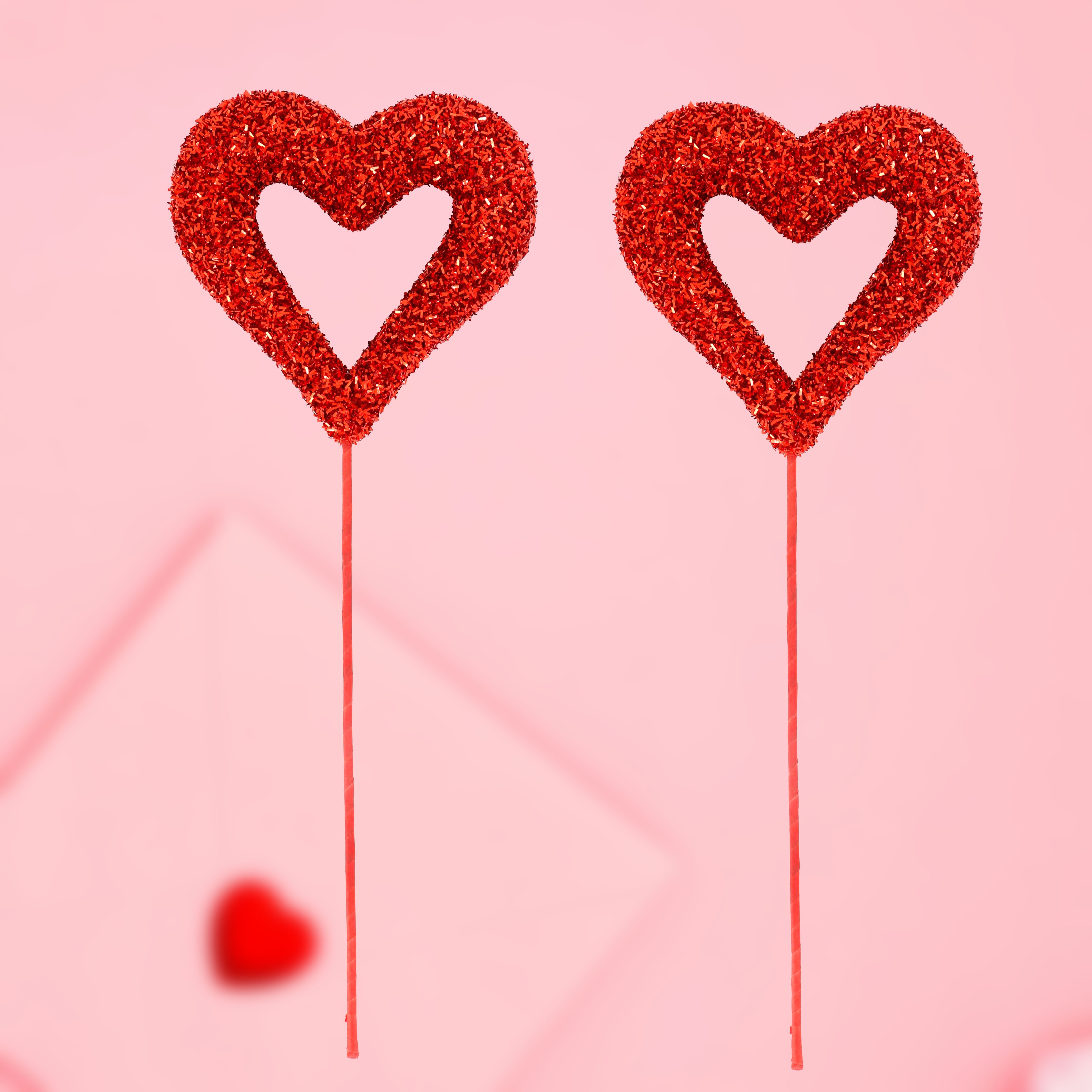 2pcs, Glitter 16foam Hearts Picks, Red / Sparkly Foam Hearts Stems Glitter  Heart Picks Puffy Heart Picks For Valentine's Wedding Decorations And  Flower Arrangements, Party Decor Supplies - Home & Kitchen - Temu