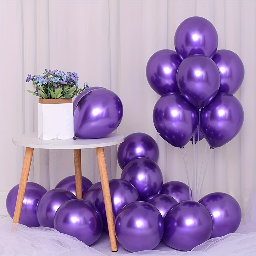 Palloncini Viola Metallici, 50 Palloncini Viola 12 Pollici, Palloncini in  Lattice Lucido, Palloncino Metallico Cromato Spesso per Palloncino Festa  Compleanno Viola, Matrimonio Baby Shower Decorazione : : Casa e  cucina