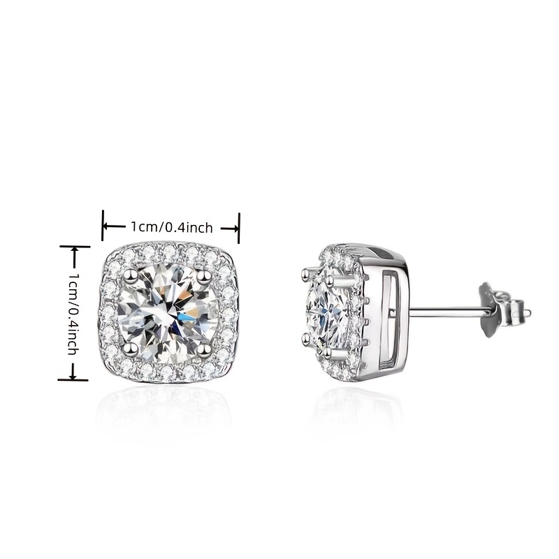 Square Sugar Men's Stud Earrings