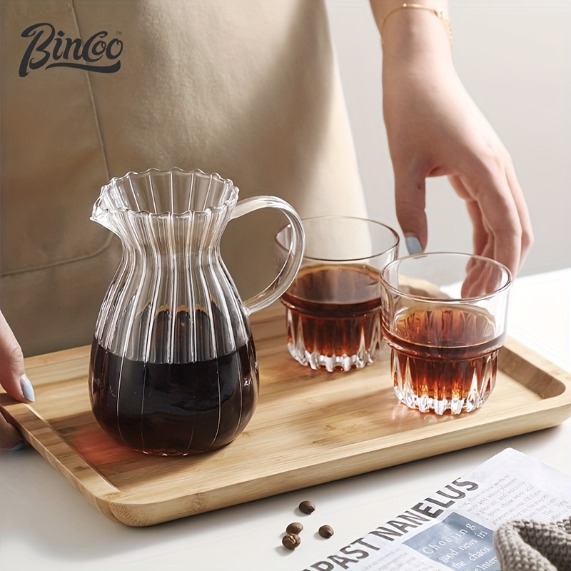 Bincoo Cafetera Filtro Café Lavado Mano Taza Filtro Vidrio - Temu