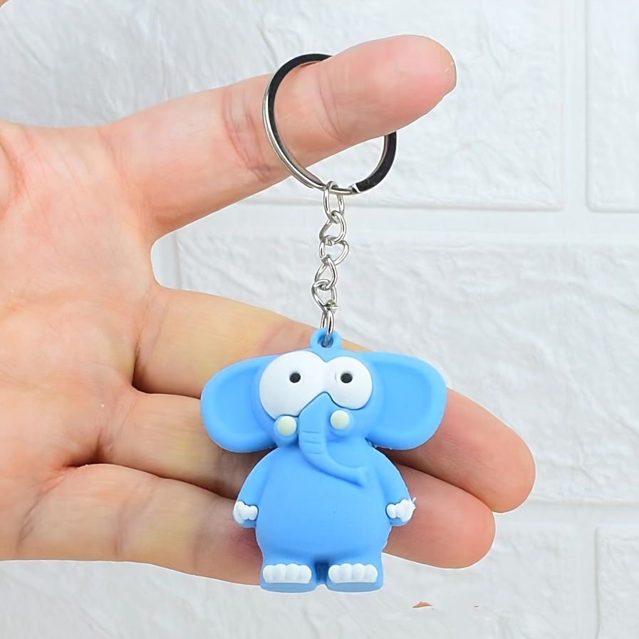 Cute Panda Kawaii Anime Car Keychain, Animated Funny Animal Car Key Chain Accessories Car Gift for Girls Boy Lovers,Bag Accessories,Temu