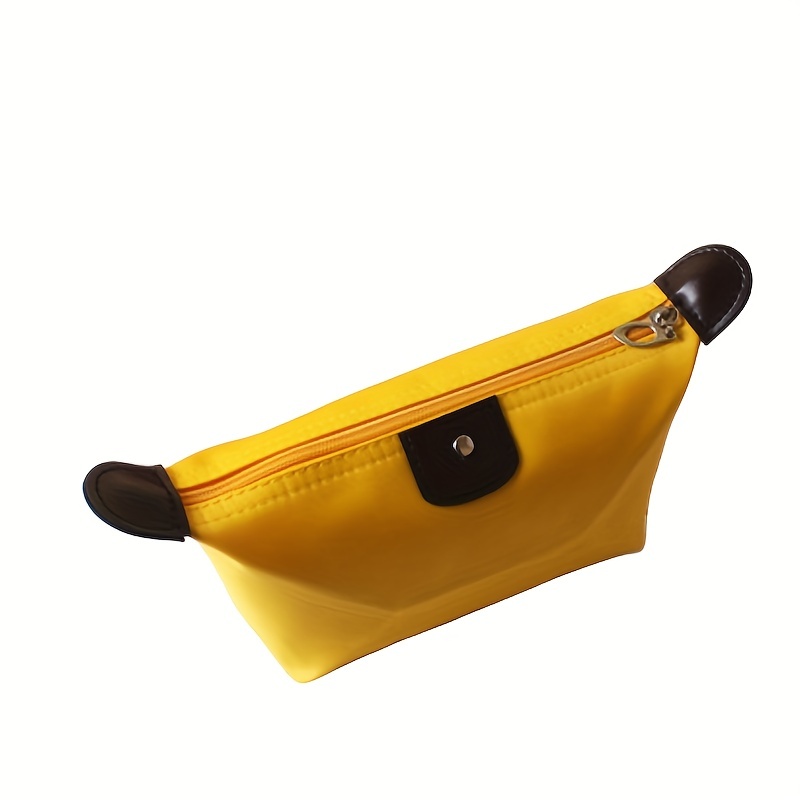 2pcs Dumpling Shaped Makeup Bag Portable Cosmetic Bag Random Color