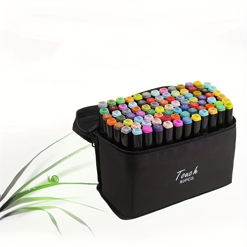 Marker Pen 60 Color Set Double Tipped Alcohol Based - Temu