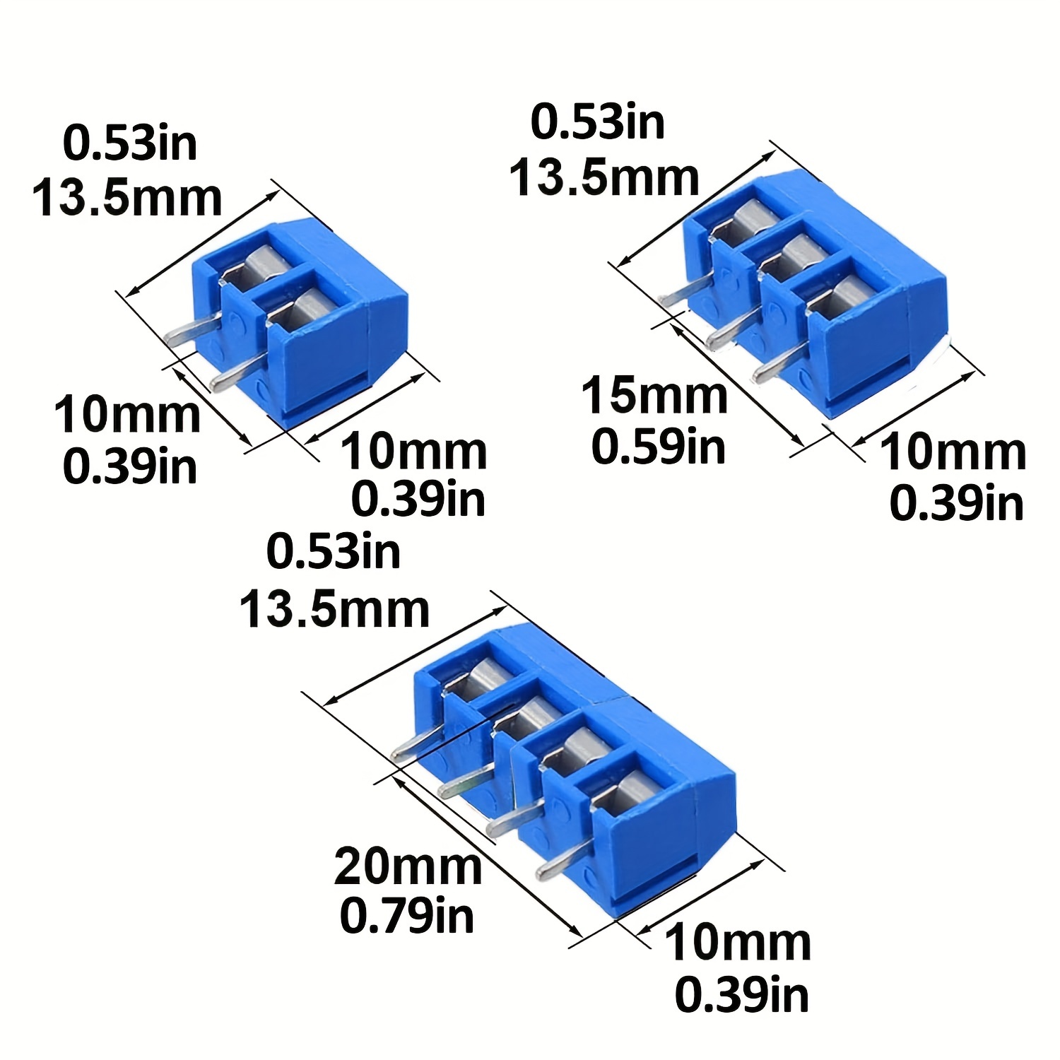 100pcs Gajing 2p 3p 4p 5mm 0 2inch Pcb Mount Screw Terminal Block Connector  Arduino Home Electronics Projects Cable 22 14awg, Buy , Save
