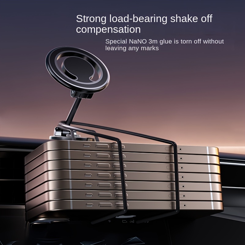 360 Faltender magnetischer Autotelefonhalter Faltbare Autotelefonhalterung  Legierung