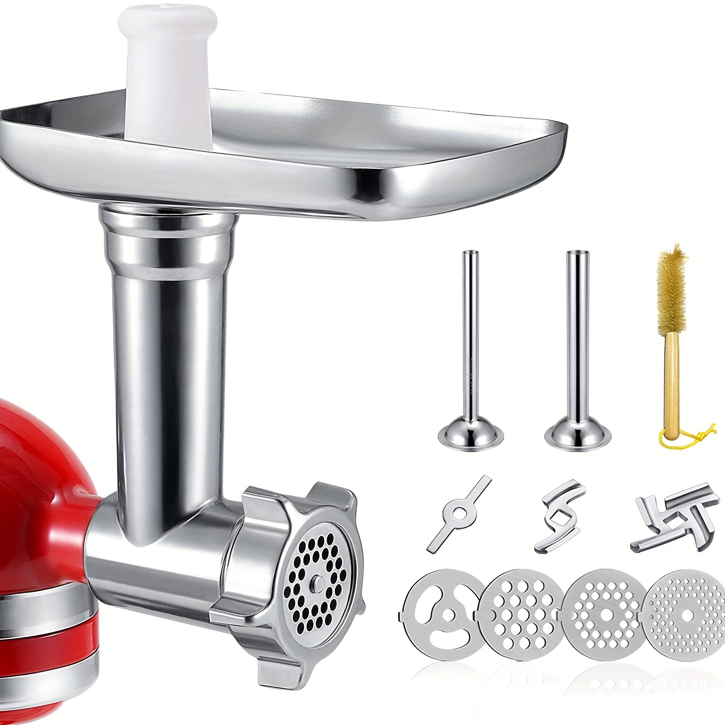 Includes Food Grinder Attachment and Sausage Stuffer Tubes, Compatible with  KitchenAid Stand Mixers