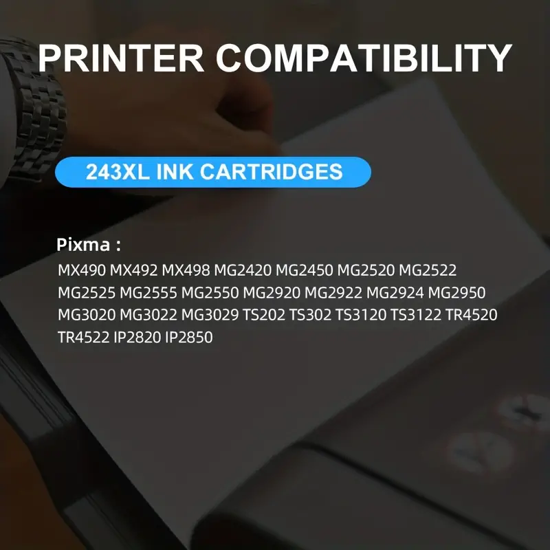 243xl 244xl Ink Cartridge Printer Ink Pg 243 245 Cl 244 246 Xl Combo Pack  Pixma Mg2500 Mg2522 Mg2922 Ts3122 Ts3322 Ts202 R4520 Tr4522 Mx490 Printers  Pg243 Black Cl244 Color Pack