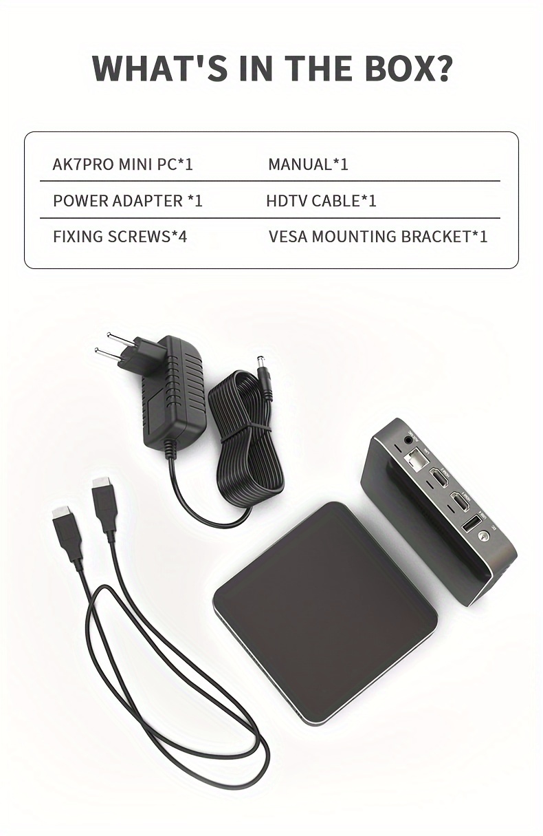 Ak7 Mini Pc Intel N3350 Minipc Dual Band Wifi5 - Temu