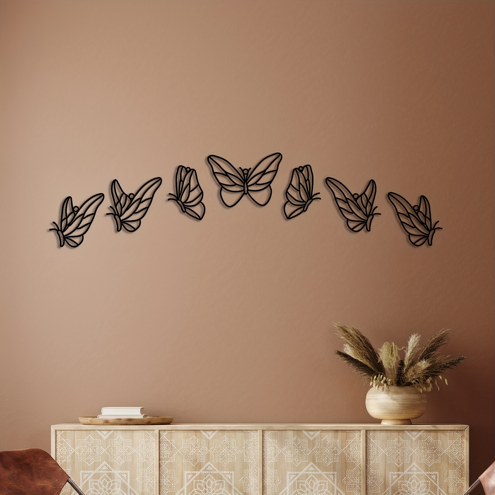 Brown Butterfly Wall Decals, Nursery Stickers