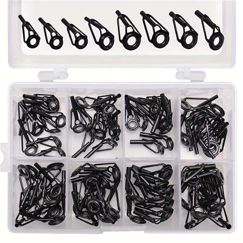 Lure top ring guide eye set 40 boxed front guide eye sets Luya rod fishing  gear