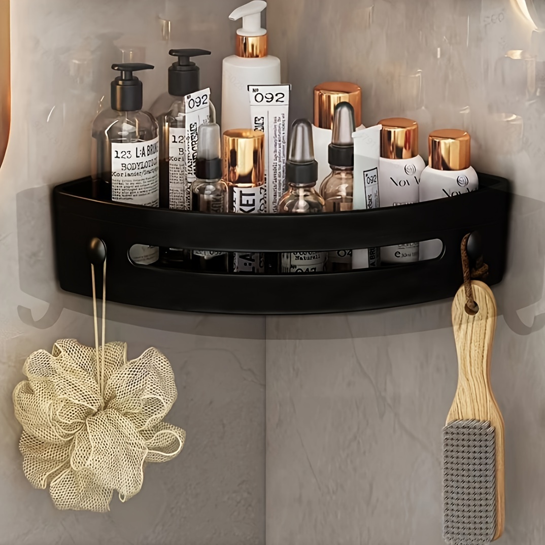 4-Layer Storage Fan-shaped Shelf Bathroom Bathtub Shower Caddy Holder  Corner Rack Shelf Organizer Accessory