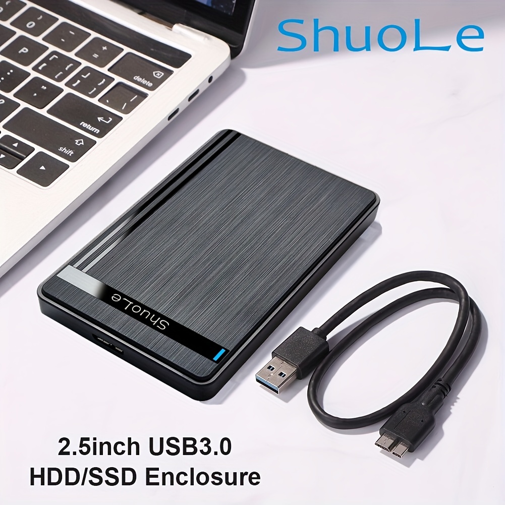 Boîtier HDD Externe 2.5 SATA USB 3.0 Noir