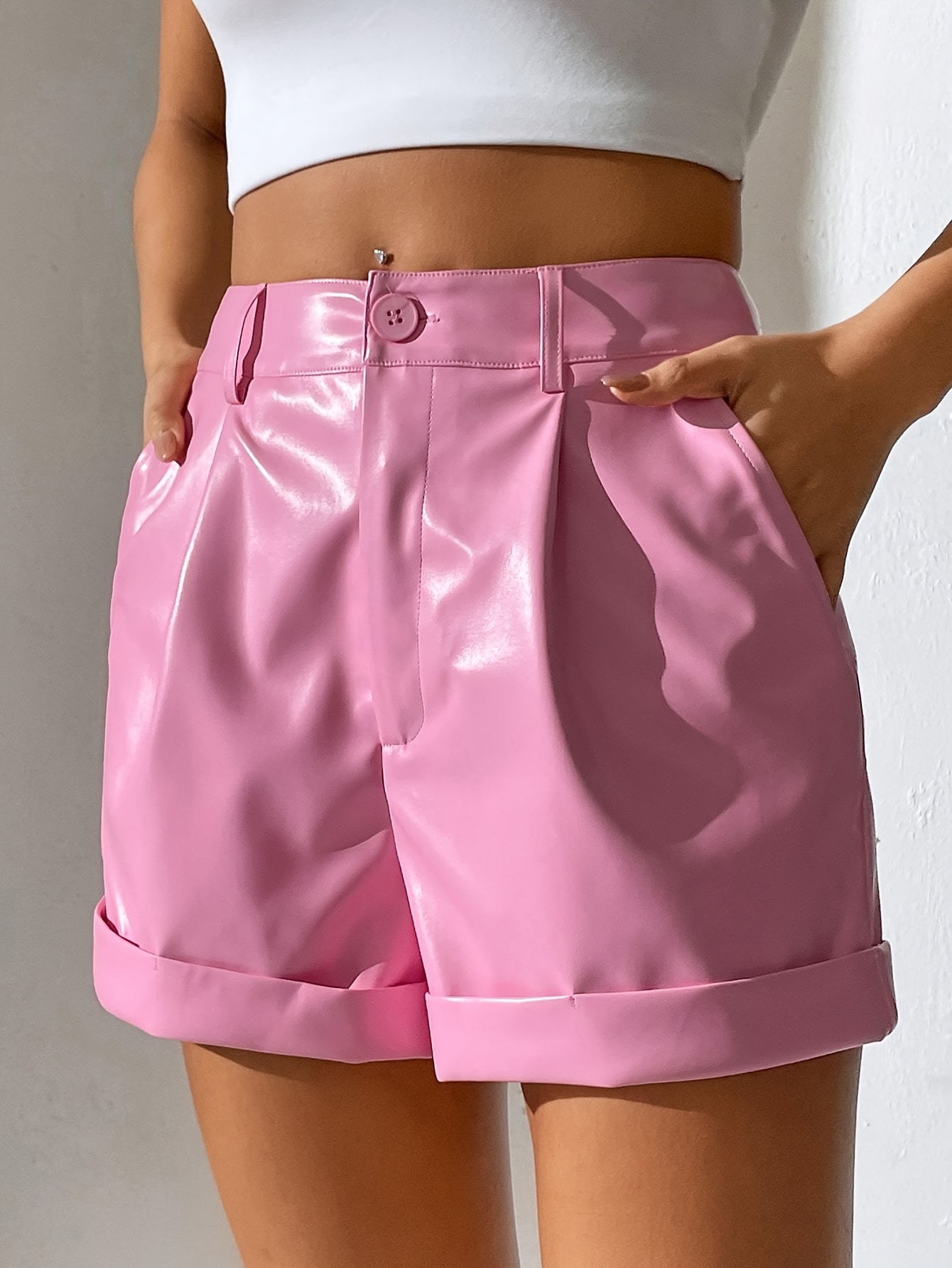 Leather Shorts - Temu