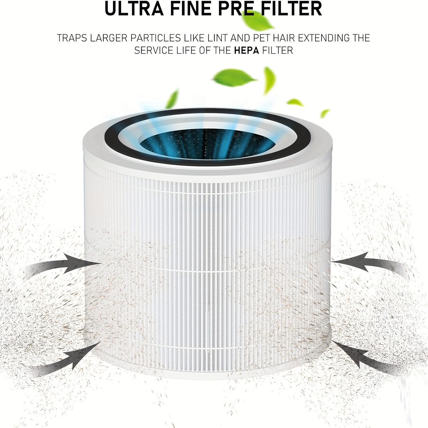 Genuine PuroAir 240 Replacement Filter HEPA 14 - Replacement HEPA 14 Filter  for PuroAir 240 Purifier - Captures 99.99% of Pet Dander, Smoke, Pollen