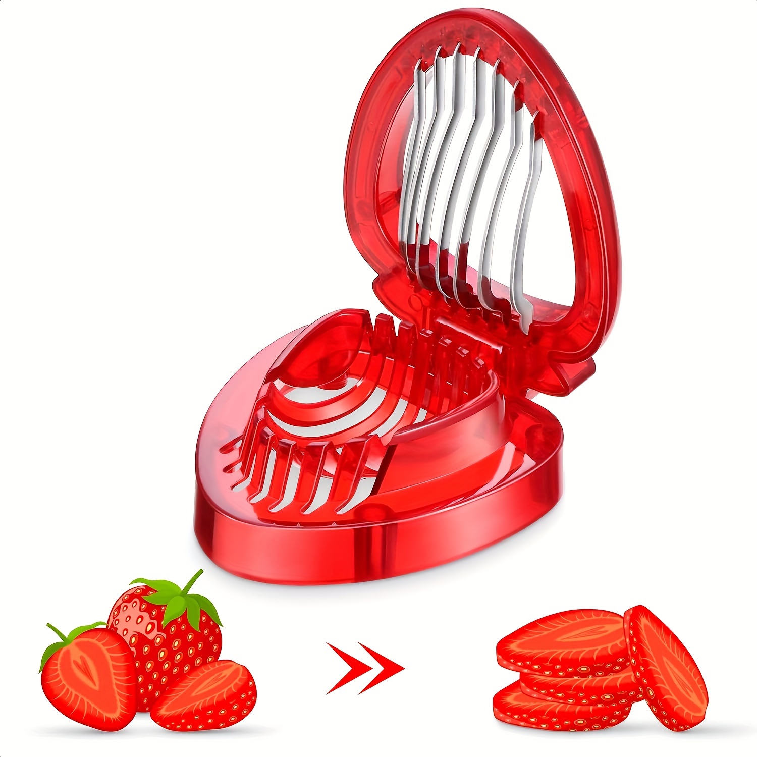  3PCS Strawberry Slicer - Cup Slicer - Cup Fruit Slicer
