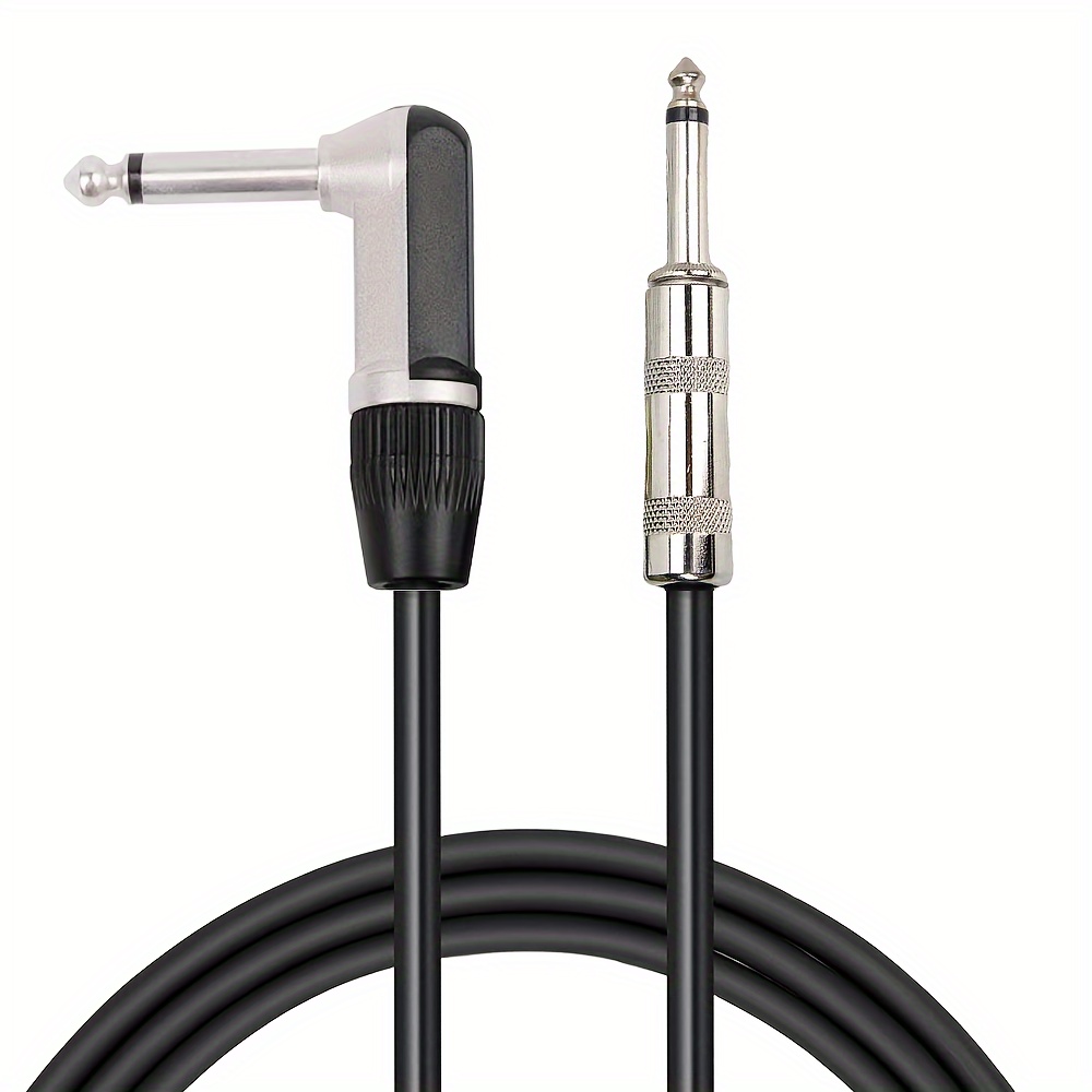  BYBIO Línea de cable de audio para guitarra eléctrica para  reducción de ruido, cable de guitarra blindado de 0.250 in, enchufes de  PVC, cables de instrumentos (color : 01) : Instrumentos Musicales