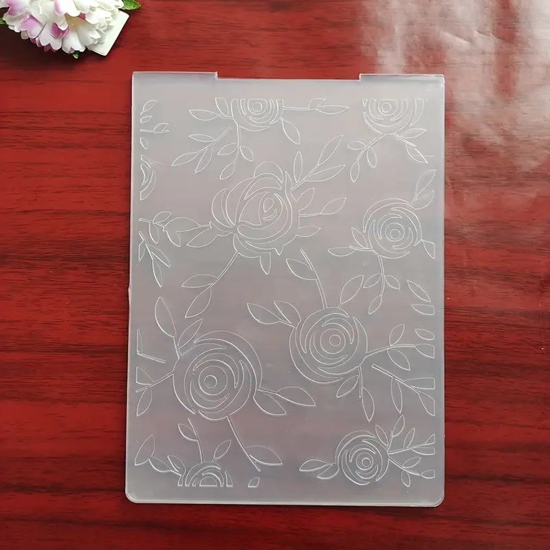Rose Embossing Folders For Card Making Photo Album Diy - Temu