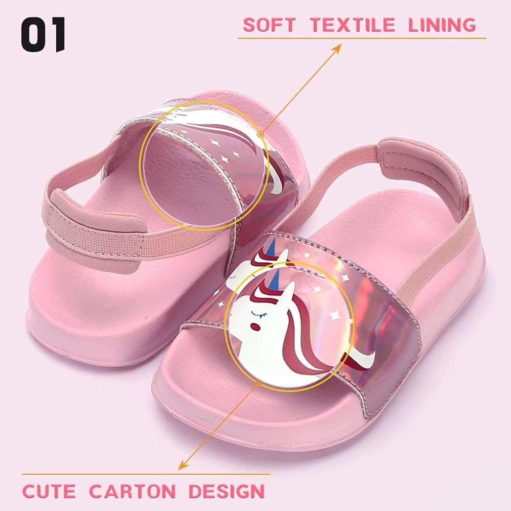 Children's Slippers Cartoon Sandals Shower Shoes Lightweight Non Slip  Slippers Beach Bathroom Swimming Pool Indoor And Outdoor Girls - Clothing,  Shoes & Jewelry - Temu