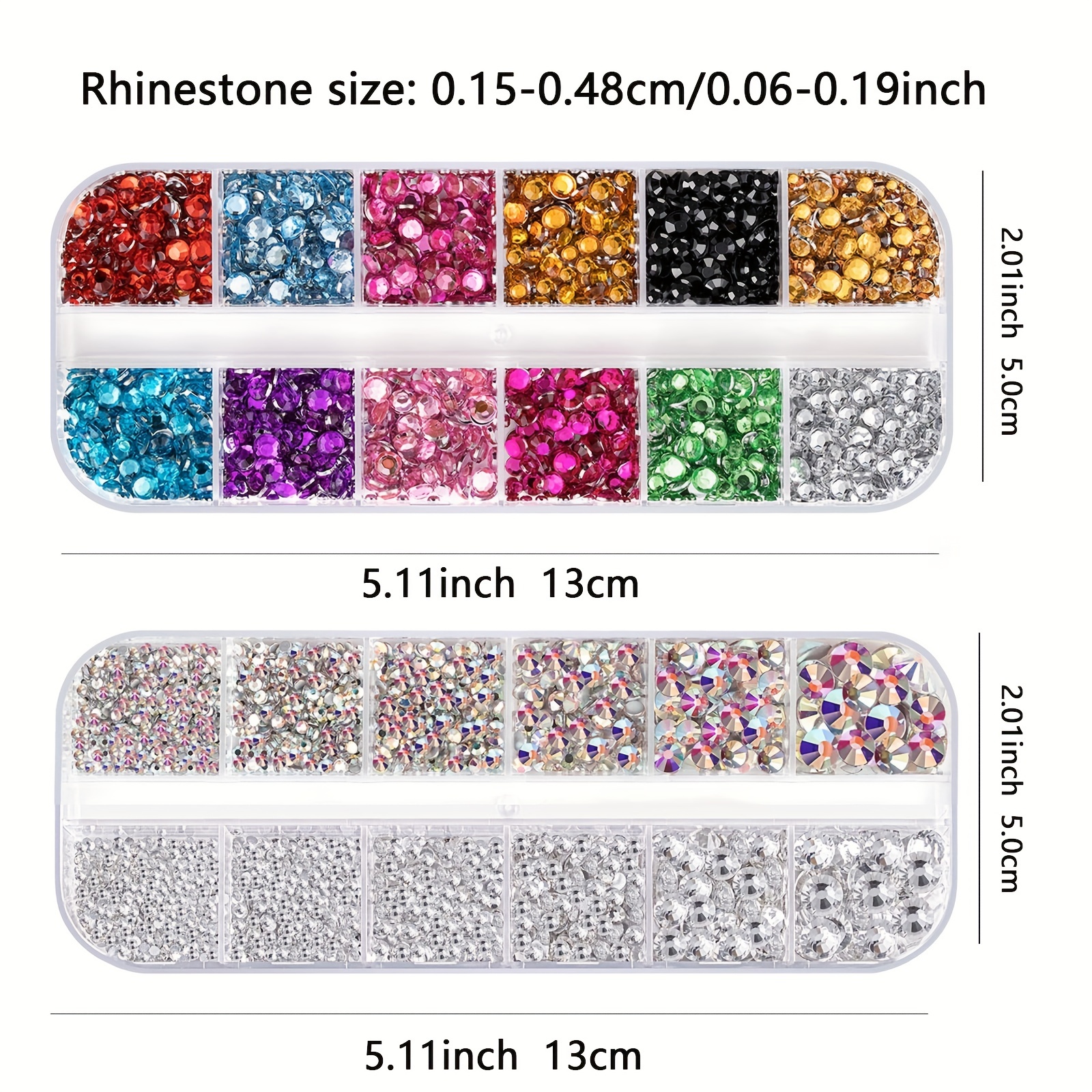 1 Box Nail Art Rhinestones Flat Back 