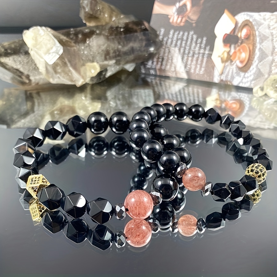 Natural Gemstone Round Beads Bracelet, Crystal Stacking Bracelet, Handmade  Men Women Crystal Bracelet, Beginners Crystals, Gift for Her, 6mm -   Canada