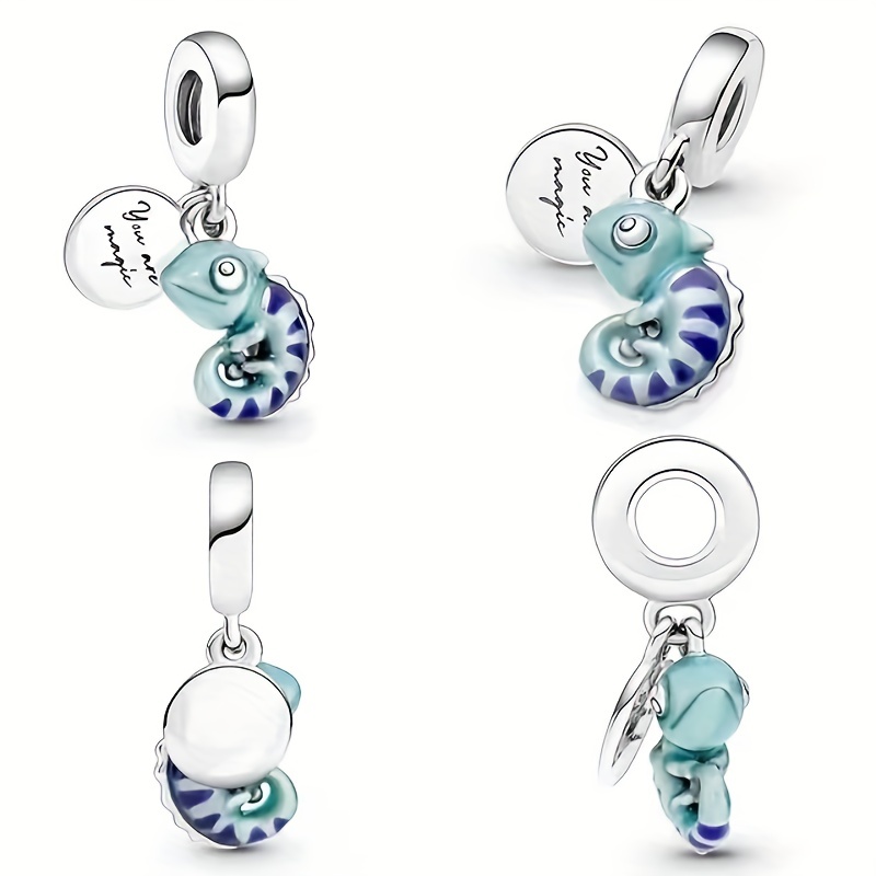 Chameleon Charm Beads Pendant for DIY Bracelet Jewelry